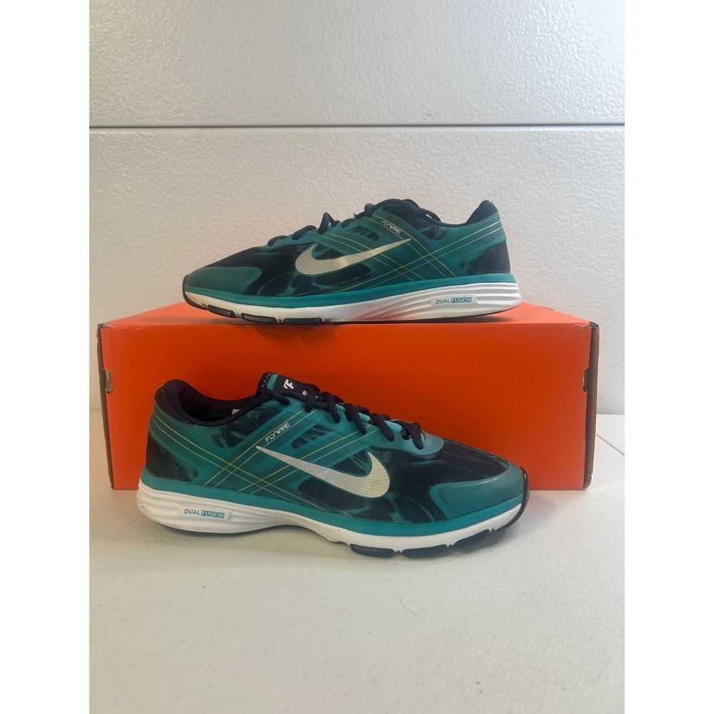 Nike Dual Fusion TR 3 Teal Black Womens 8.5 #2990